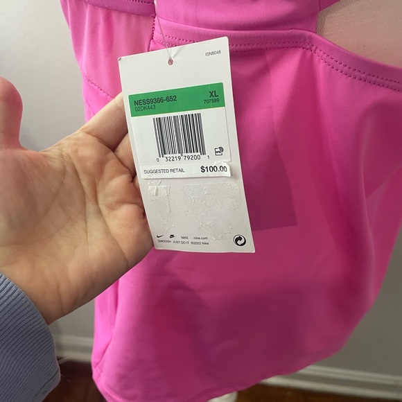Nike Pink Mesh Swim Tank Top - Picture 6 of 8